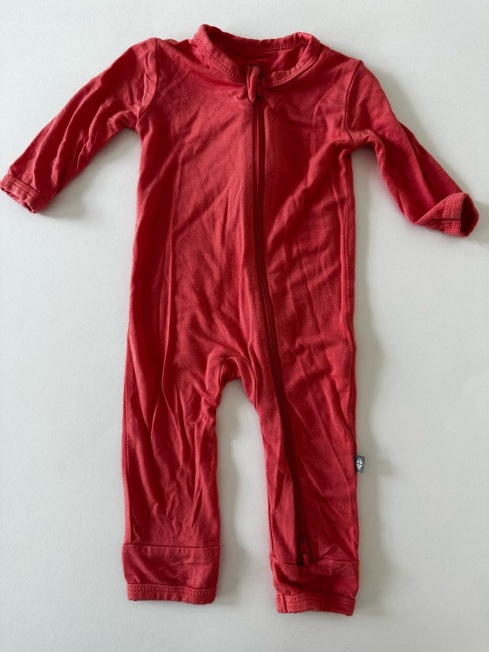 Kyte Baby Coral Bamboo Zipper Romper Pajamas Newborn NB Footless Coverall Outfit